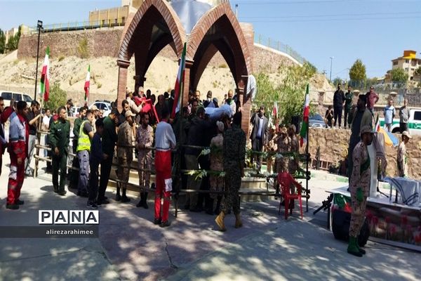 تشیع پیکر مطهر شهید گمنام در شهرستان فیروزکوه