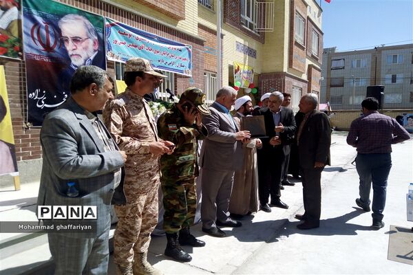 افتتاح مدرسه دوازده کلاسه شهید محسن فخری زاده در تربت جام