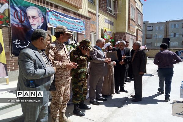 افتتاح مدرسه دوازده کلاسه شهید محسن فخری زاده در تربت جام