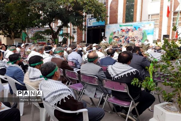 مراسم صبحگاه مشترک به مناسبت گرامیداشت هفته دفاع مقدس