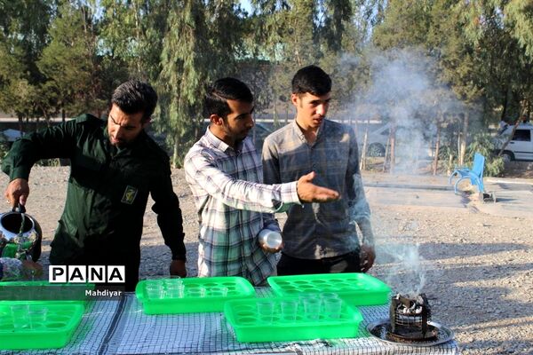 گل باران مزار شهدای شهر جوادآباد
