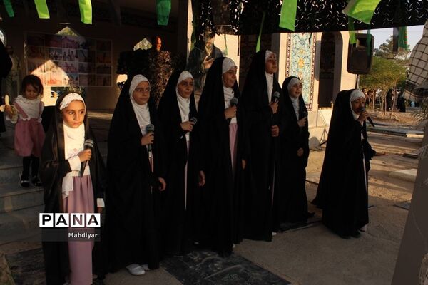 گل باران مزار شهدای شهر جوادآباد
