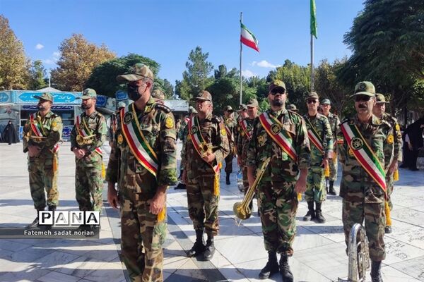 مراسم غبارروبی شهدا در آرامگاه خواجه ربیع