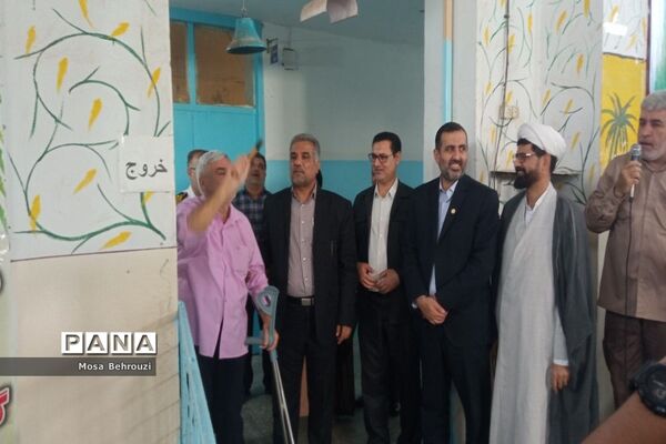 مراسم سالروز هفته دفاع مقدس در دبیرستان شهید مفتح پایگاه دریایی بوشهر