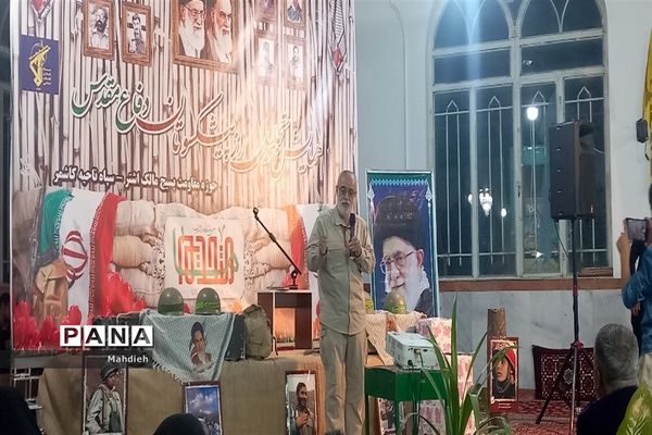 همایش تجلیل از رزمندگان دفاع مقدس حوزه مالک اشتر در امامزاده سید محمد(ع) کاشمر