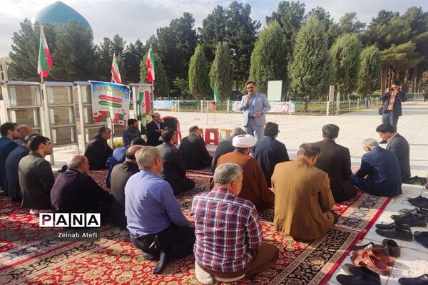مراسم غبارروبی مزار شهدا در آرامستان خواجه ربیع مشهد