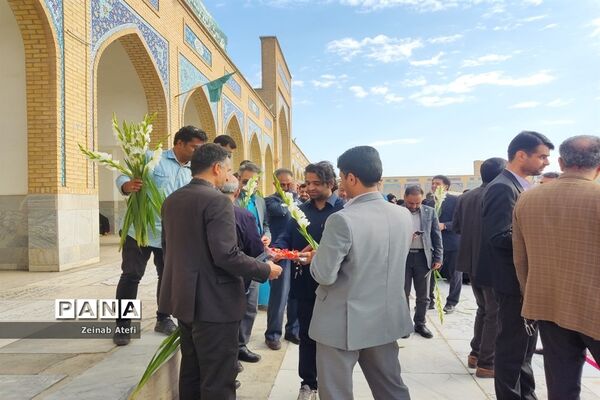 مراسم غبارروبی مزار شهدا در آرامستان خواجه ربیع مشهد