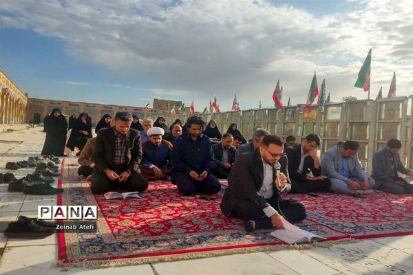 مراسم غبارروبی مزار شهدا در آرامستان خواجه ربیع مشهد