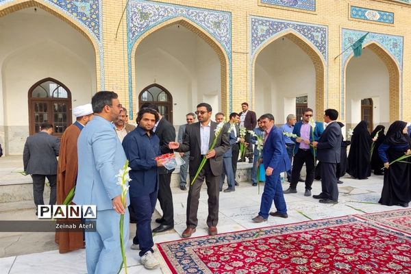 مراسم غبارروبی مزار شهدا در آرامستان خواجه ربیع مشهد