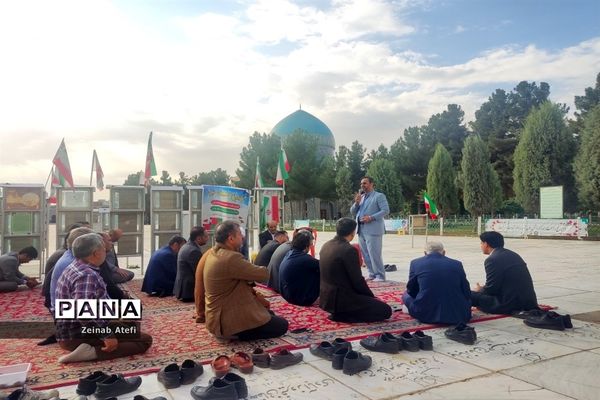 مراسم غبارروبی مزار شهدا در آرامستان خواجه ربیع مشهد