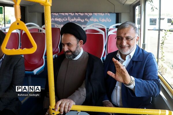 آیین بهره‌برداری از طرح نوسازی حمل و نقل عمومی تهران