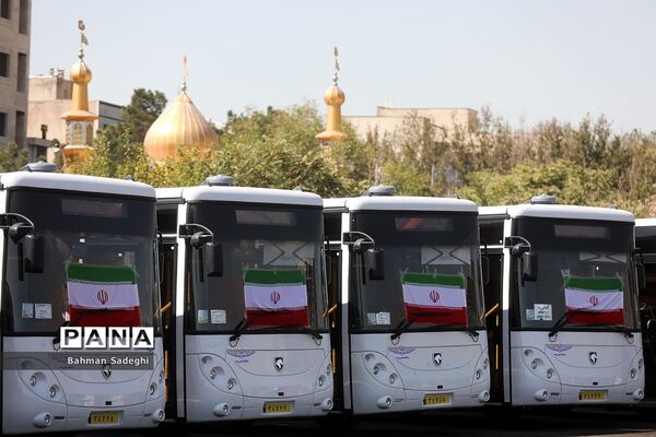 آیین بهره‌برداری از طرح نوسازی حمل و نقل عمومی تهران