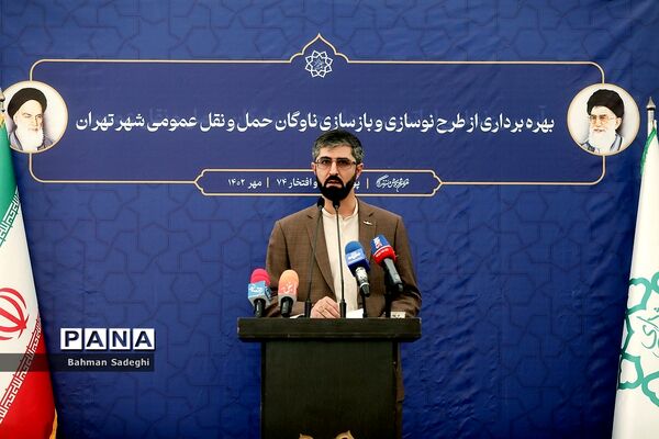 آیین بهره‌برداری از طرح نوسازی حمل و نقل عمومی تهران