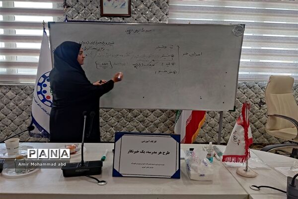 کارگاه آموزشی طرح هر مدرسه یک خبرنگار ویژه دانش‌آموزان پسر کهریزک