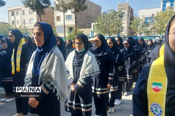 حمایت دانش‌آموزان قرچکی از مردم مظلوم فلسطین