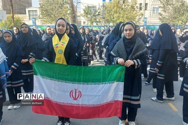 حمایت دانش‌آموزان قرچکی از مردم مظلوم فلسطین
