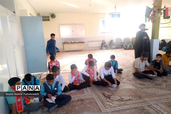 اولین مراسم ندبه دانش‌آموزی در سال تحصیلی جدید در آموزشگاه حضرت قاسم ابن الحسن(ع) ناحیه یک