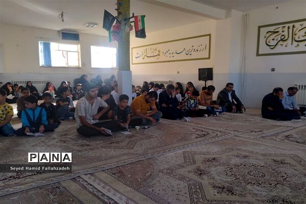 اولین مراسم ندبه دانش‌آموزی در سال تحصیلی جدید در آموزشگاه حضرت قاسم ابن الحسن(ع) ناحیه یک