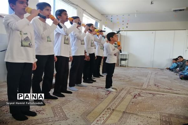 اولین مراسم ندبه دانش‌آموزی در سال تحصیلی جدید در آموزشگاه حضرت قاسم ابن الحسن(ع) ناحیه یک