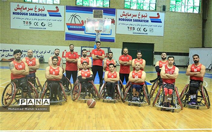 شانزدهمین مرحله اردوی بسکتبال با ویلچیر مردان