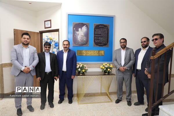 آیین افتتاح دبیرستان دخترانه خیرساز فاطمه سادات حسینی در روستای فرخد منطقه تبادکان