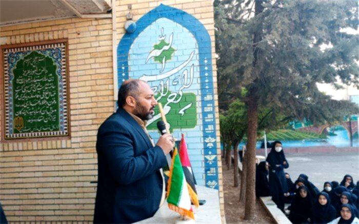 حمایت دانش آموزان و جامعه فرهنگی استان البرز از ملت مظلوم فلسطین