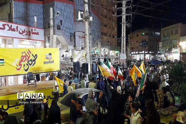 برگزاری جشن پیروزی مقاومت درحمایت از عملیات طوفان الاقصی، در شهرستان ملارد