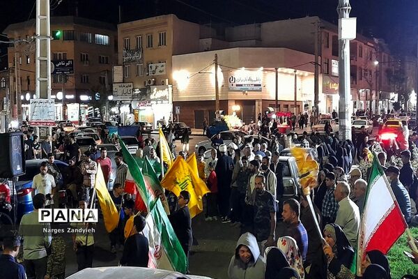 برگزاری جشن پیروزی مقاومت درحمایت از عملیات طوفان الاقصی، در شهرستان ملارد
