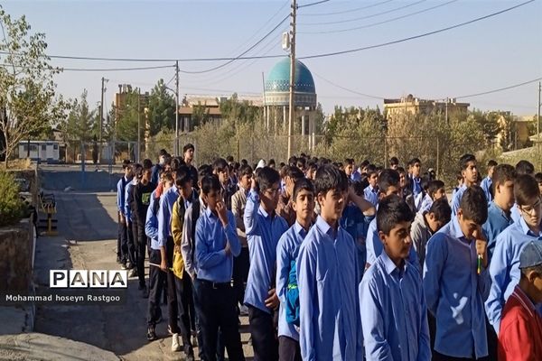 حمایت از فلسطین در دبیرستان پسرانه غیر دولتی متوسطه اول سما