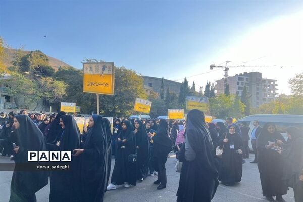 مراسم صبحگاه اردوی ملی خبرنگاری