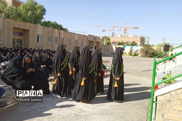 مراسم یادواره شهدا در دبیرستان شاهد رضویه قم
