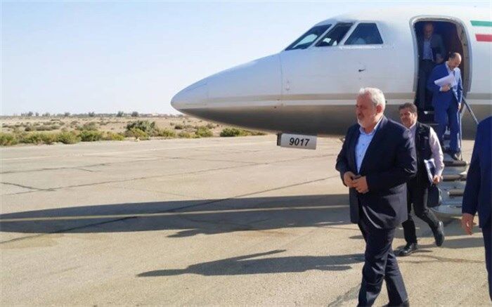 وزیر صنعت، معدن و تجارت وارد شیراز شد