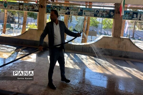 مراسم غبارروبی و میثاق با شهدای شهرستان رباط کریم