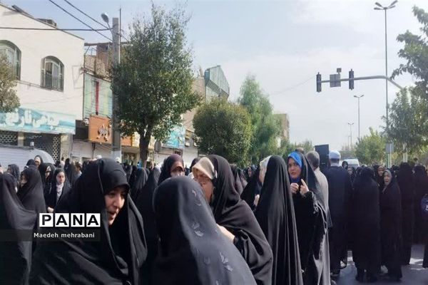 راهپیمایی مردم شهرستان قرچک در حمایت از مردم مظلوم فلسطین