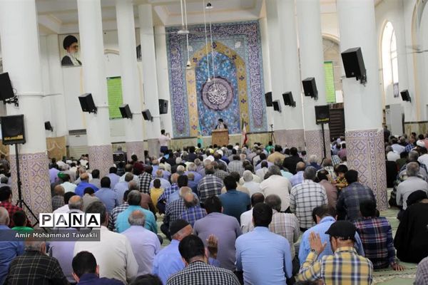 صلابت شعار کودکان و نوجوانان بافقی در حمایت از فلسطین