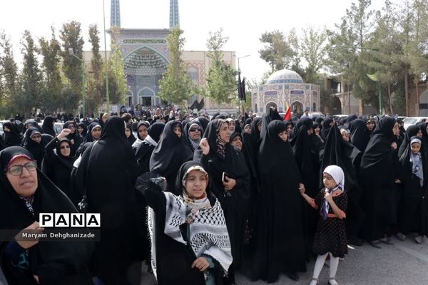 راهپیمایی ضد رژیم صهیونیستی در مهریز