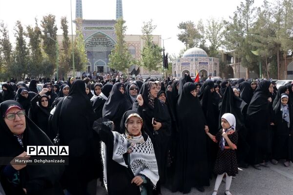 راهپیمایی ضد رژیم صهیونیستی در مهریز