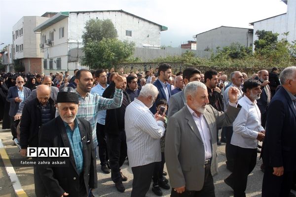 حمایت از مردم فلسطین در نماز جمعه گلوگاه