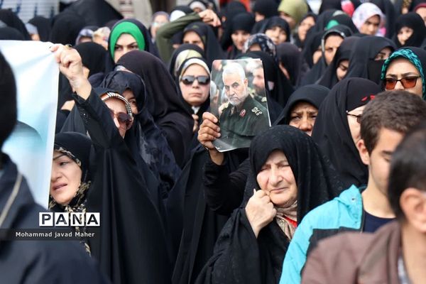 فریاد «مرگ بر اسرائیل» در شهرستان قدس طنین انداز شد