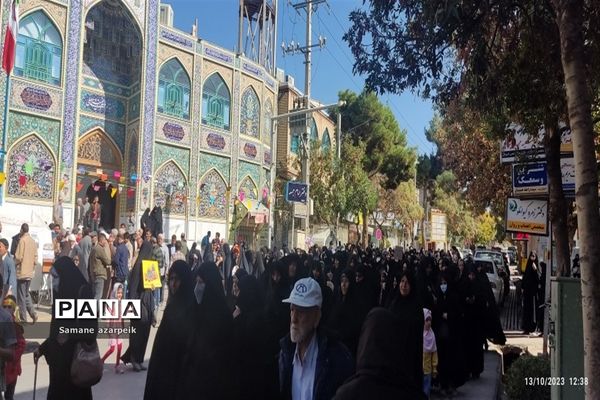 راهپیمایی در محکومیت حملات وحشیانه صهیونیستی