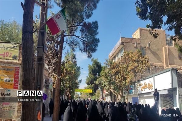 راهپیمایی در محکومیت حملات وحشیانه صهیونیستی