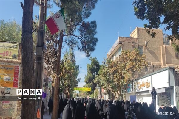 راهپیمایی در محکومیت حملات وحشیانه صهیونیستی