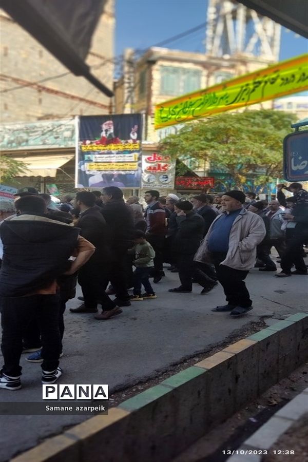 راهپیمایی در محکومیت حملات وحشیانه صهیونیستی