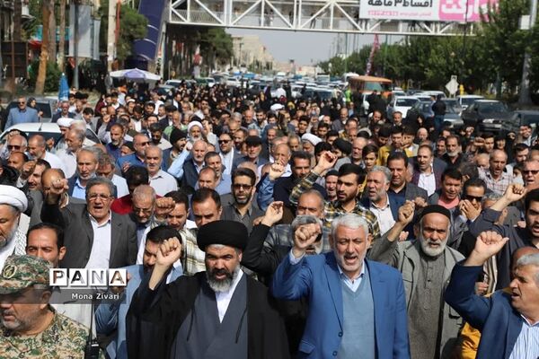 راهپیمایی مردم ولایت‌مدار گلستان در حمایت از مردم فلسطین