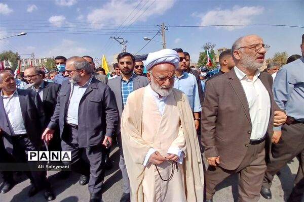 راهپیمایی مردم استان مرکزی در حمایت از مقاومت فلسطین