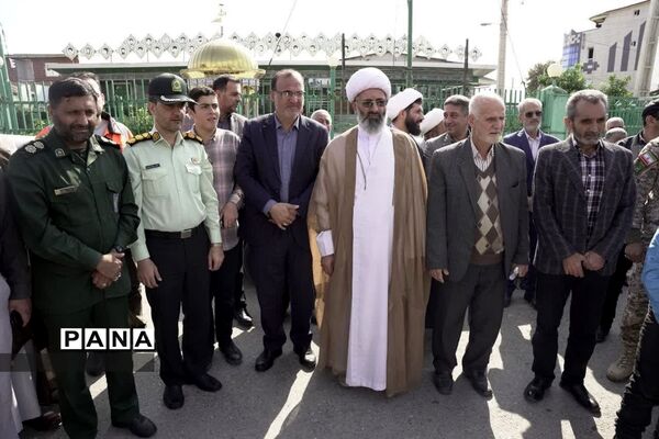 راهپیمایی حمایت از مردم مظلوم غزه در شهرستان میاندورود