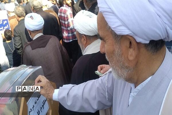 راهپیمایی حمایت از مردم مظلوم غزه در شهرستان میاندورود