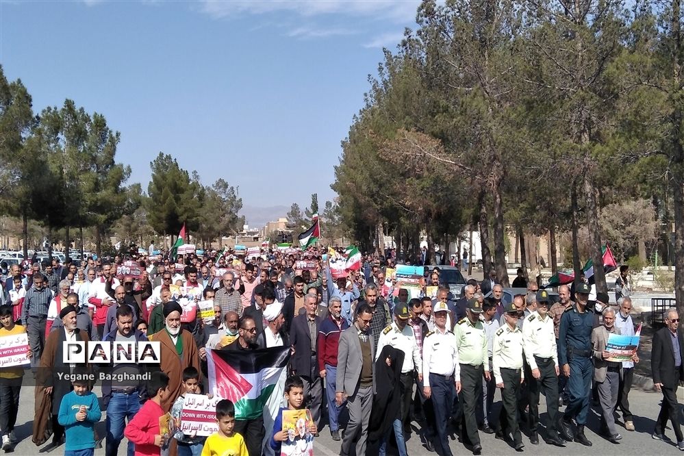 نوجوانان ایرانی یکدل و یک صدا با مردم فلسطین در طوفان الاقصی