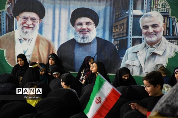 حضور پرشور مردم اهواز در راهپیمایی طوفان الاقصی