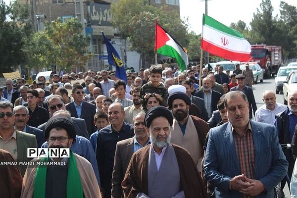 راهپیمایی حماسی مردم فشافویه در حمایت از مردم مظلوم فلسطین